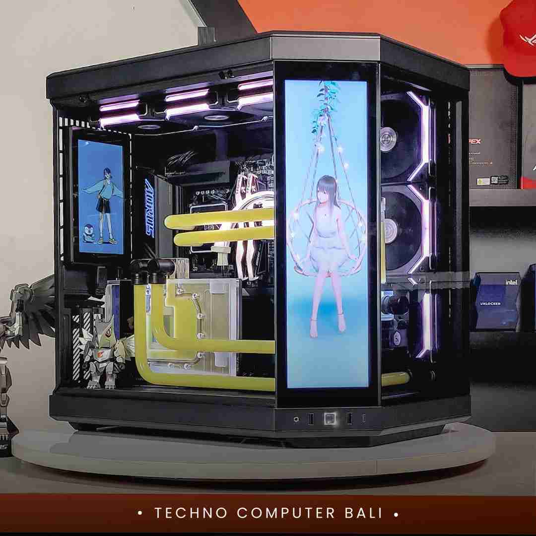 PC CUSTOM WATER COOLING RYZEN 9 9950X3D / RTX 5090 / HYTE Y70 Touch Infinite Black