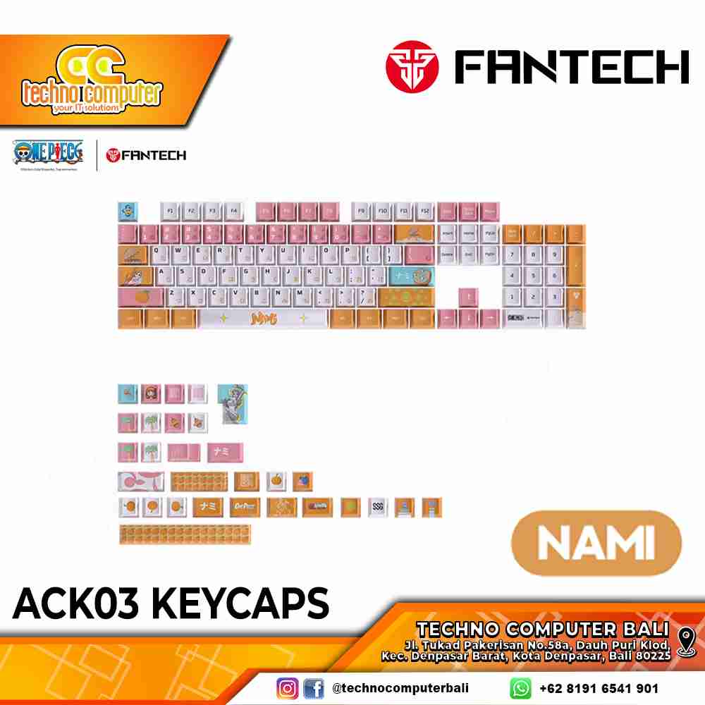 FANTECH X ONEPIECE KEYCAPS ACK03 KEYBOARD ACCESSORIES - NAMI(EH)