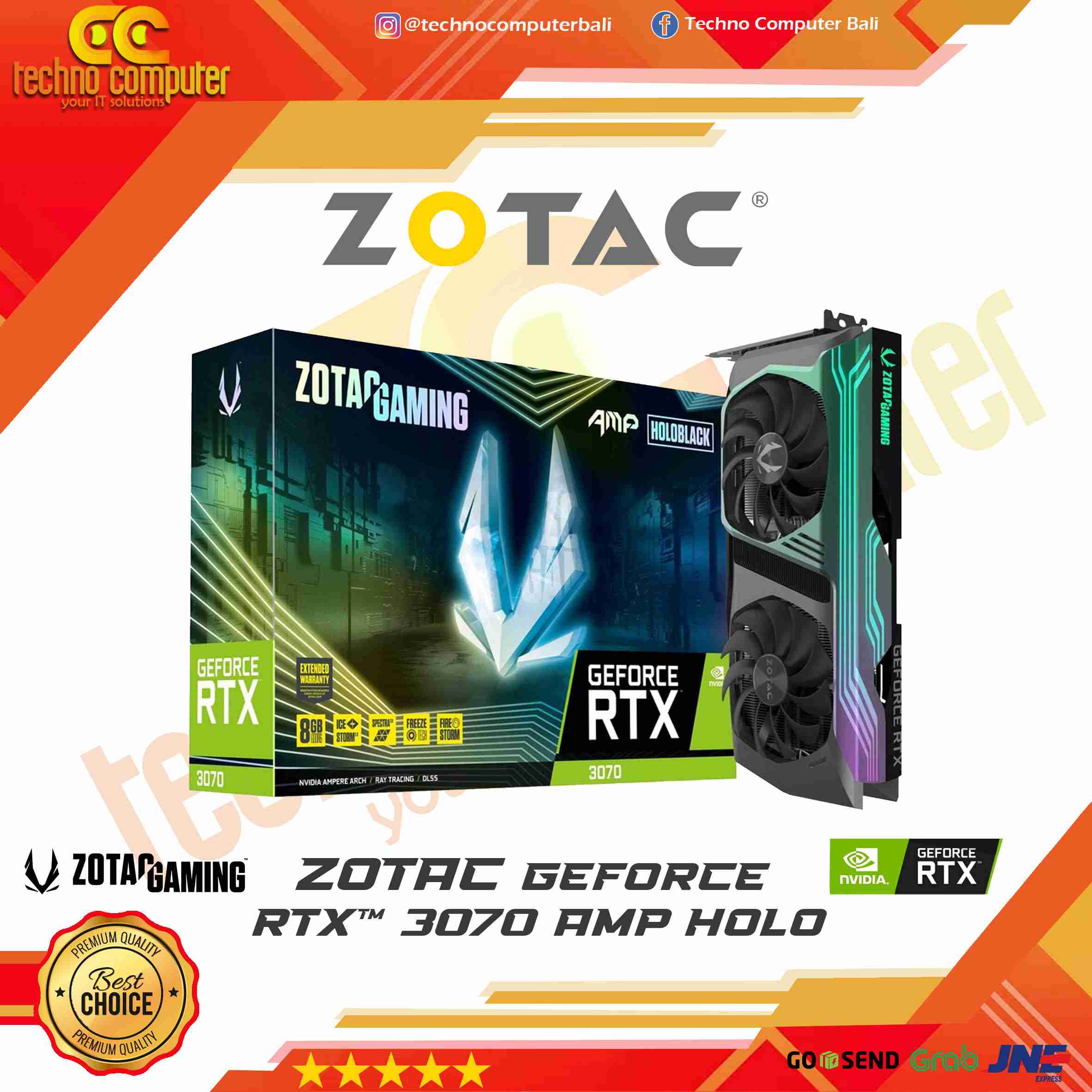 ZOTAC GAMING NVIDIA GeForce RTX 3070 AMP HOLO 8GB GDDR6