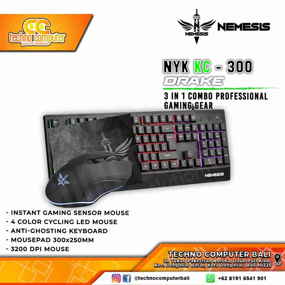 NYK Nemesis KC-300 - Gaming Keyboard & Mouse Combo
